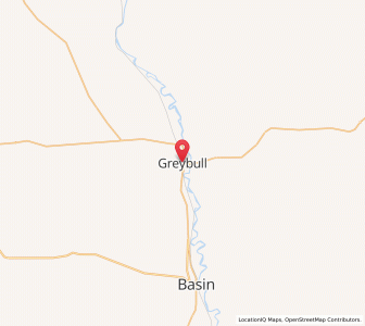 Map of Greybull, Wyoming