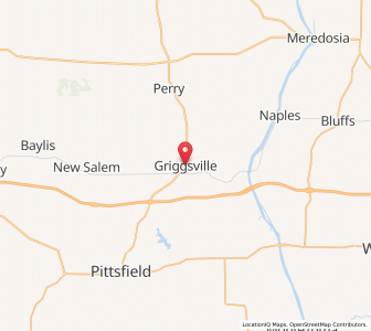 Map of Griggsville, Illinois