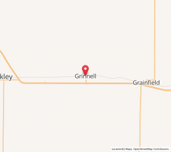 Map of Grinnell, Kansas