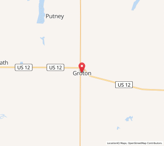 Map of Groton, South Dakota