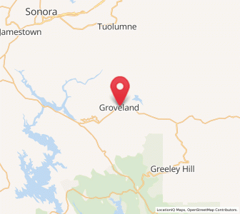 Map of Groveland, California