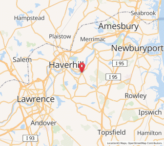 Map of Groveland, Massachusetts