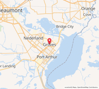 Map of Groves, Texas
