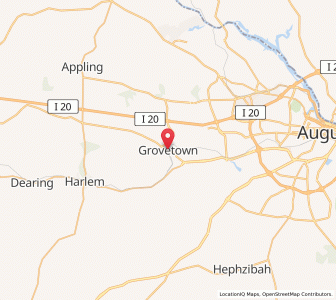 Map of Grovetown, Georgia