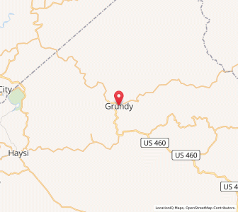 Map of Grundy, Virginia