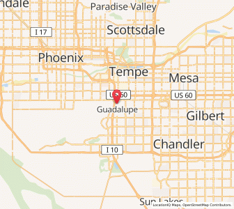 Map of Guadalupe, Arizona