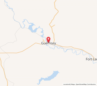 Map of Guernsey, Wyoming