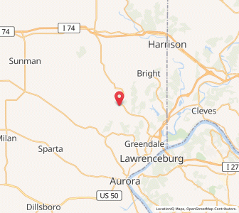 Map of Guilford, Indiana