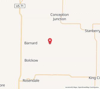 Map of Guilford, Missouri