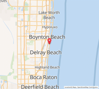 Map of Gulf Stream, Florida