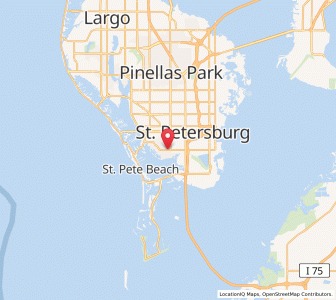 Map of Gulfport, Florida