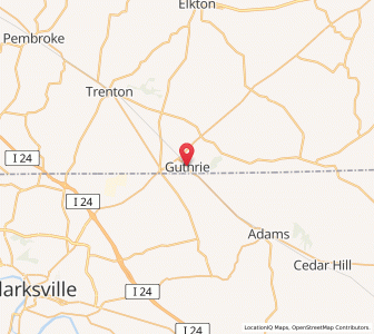 Map of Guthrie, Kentucky