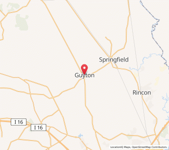 Map of Guyton, Georgia