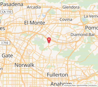 Map of Hacienda Heights, California