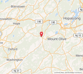 Map of Hackettstown, New Jersey