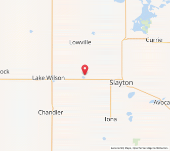 Map of Hadley, Minnesota