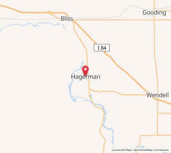 Map of Hagerman, Idaho