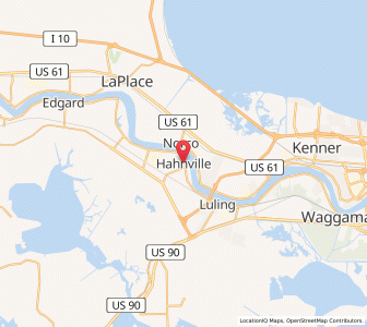 Map of Hahnville, Louisiana