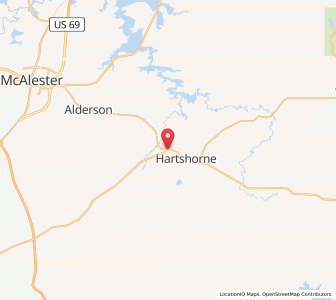 Map of Haileyville, Oklahoma