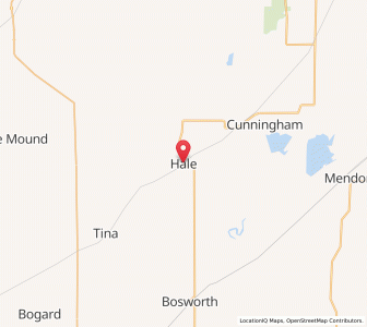 Map of Hale, Missouri