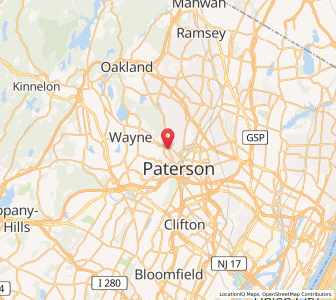 Map of Haledon, New Jersey
