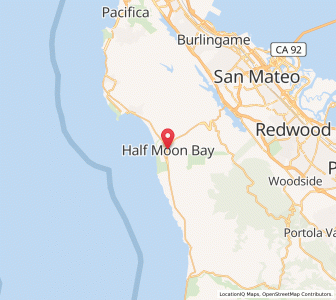 Map of Half Moon Bay, California