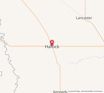 Map of Hallock, Minnesota