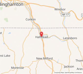 Map of Hallstead, Pennsylvania