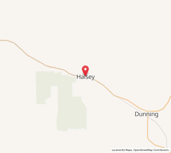 Map of Halsey, Nebraska