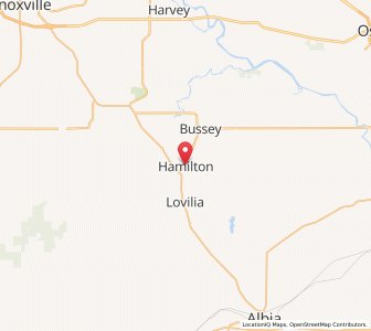 Map of Hamilton, Iowa