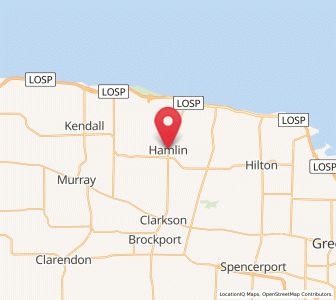 Map of Hamlin, New York