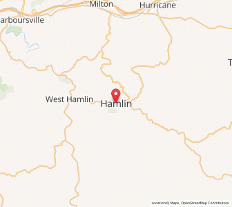 Map of Hamlin, West Virginia