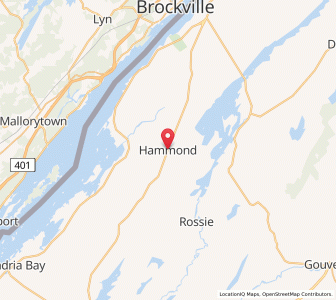 Map of Hammond, New York