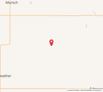 Map of Hampden, North Dakota