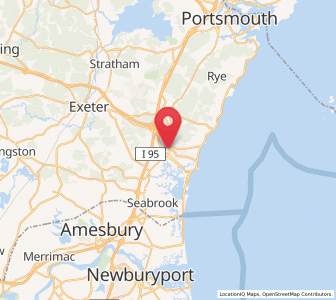 Map of Hampton, New Hampshire