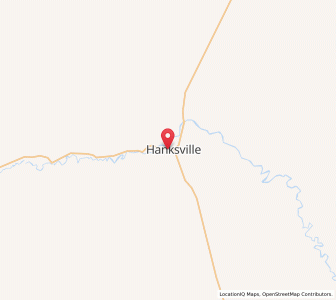 Map of Hanksville, Utah