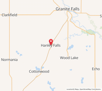 Map of Hanley Falls, Minnesota
