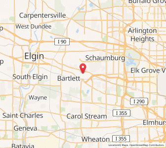 Map of Hanover Park, Illinois