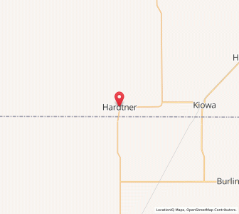 Map of Hardtner, Kansas