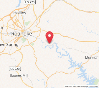 Map of Hardy, Virginia