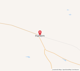 Map of Harlem, Montana
