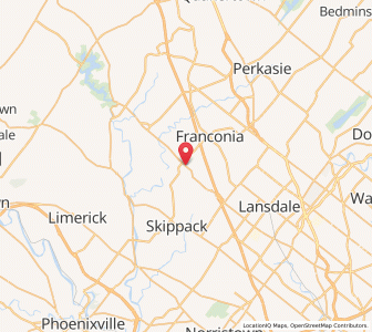 Map of Harleysville, Pennsylvania