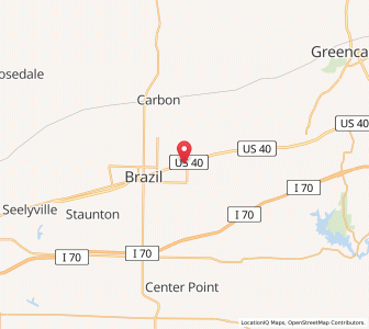 Map of Harmony, Indiana