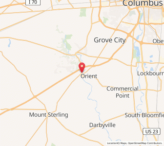 Map of Harrisburg, Ohio