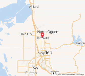 Map of Harrisville, Utah