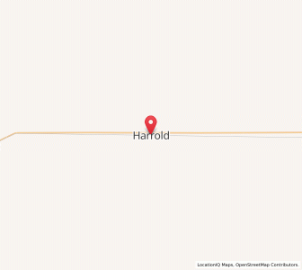 Map of Harrold, South Dakota