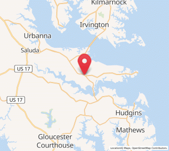 Map of Hartfield, Virginia