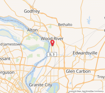 Map of Hartford, Illinois