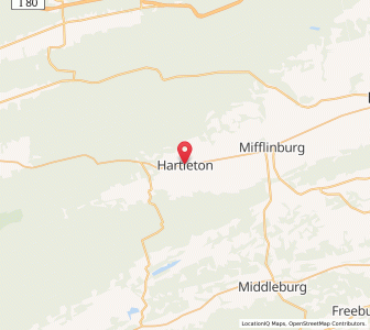 Map of Hartleton, Pennsylvania