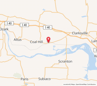 Map of Hartman, Arkansas